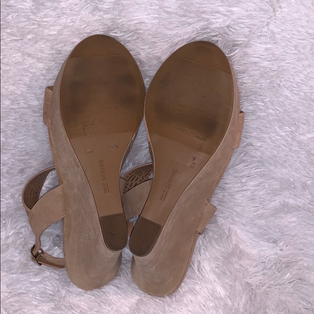 Tan Tribal Wedges, Call it Spring - Picture 5 of 5